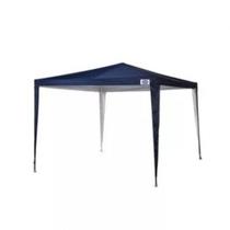 Gazebo 3m x 3m Poliester Oxford Azul com Silvercoating