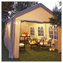 Gazebo com Cortina 280x400x800 cm - Just Home Collection Gazebo com Cortina 280x400x800 cm - Just Home Collection