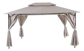 Gazebo De Aco Cobertura E Cortina Area Externa 300x400x264cm Gazebo De Aco Cobertura E Cortina Area Externa 300x400x264cm