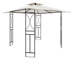 Gazebo De Aco Importado Bege 3x3x3m Importado Shangai Gazebo De Aco Importado Bege 3x3x3m Importado Shangai