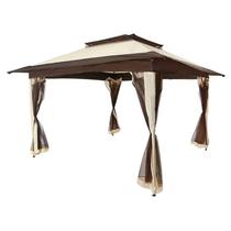Gazebo Dobrável Elegant 3,60mx3,60m Oxford Bege 330200 Bel Gazebo Dobrável Elegant 3,60mx3,60m Oxford Bege 330200 Bel