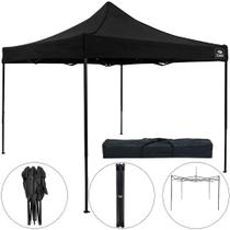 Gazebo dobrável em oxford com pvc 3 x 3 m Pagoda - Belfix (Preto)