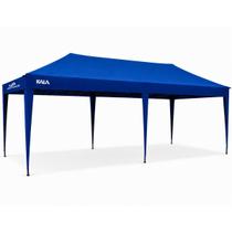 Gazebo Dobrável Pagoda Kala 3x6m Azul com Bolsa para Transporte Gazebo Dobrável Pagoda Kala 3x6m Azul com Bolsa para Transporte