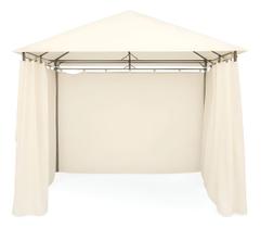 Gazebo Em Aco Com Cortinas Em Poliester 3x3 Tenda Ventura Bege Claro Gazebo Em Aco Com Cortinas Em Poliester 3x3 Tenda Ventura Bege Claro