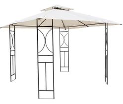 Gazebo Importado - Alta Sofisticacao - Aco - Bege - 3x3m Gazebo Importado - Alta Sofisticacao - Aco - Bege - 3x3m