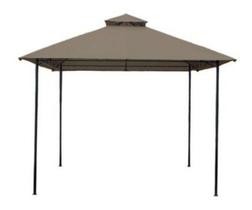 Gazebo Pergolado Com Ventilação 295x295cm Taupe - Importado Gazebo Pergolado Com Ventilação 295x295cm Taupe - Importado