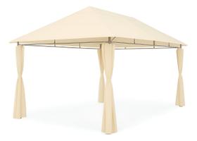 Gazebo Taupe De Aco 400x300 Cm Para Jardim E Quintal Malibu Taupe 4x3 Gazebo Taupe De Aco 400x300 Cm Para Jardim E Quintal Malibu Taupe 4x3