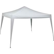 Gazebo Tenda Dobrável Articulado Sanfonado X-Flex Oxford com Silvercoating Branco 3mx3m Proteção Solar - Mor