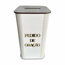 Gazofilácio Pedido de Oração luxo/ 35 centímetros - Branco Gazofilácio Pedido de Oração luxo/ 35 centímetros - Branco