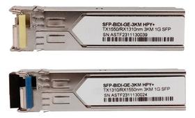 Gbic Lc Compatível Hp 3km Modulo Sfp Bidirecional Wdm Sm Par