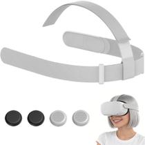 GeeyinTi Alça de cabeça de reposição para Oculus Quest 2 com capas para polegar