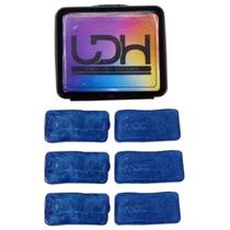 Gel Abafador De Bateria Luen Muff Gel Kit Com 6 Pads Azul