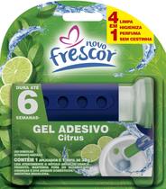 Gel Adesivo Citrus para Vaso Sanitário com Aplicador e Refil com 6 Aplicações - Novo Frescor