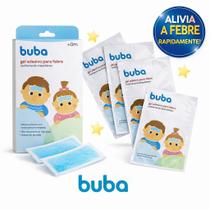 Gel Adesivo Compressa Refrescante Para Alívio Rápido da Febre Infantil BUBA 4 UNIDADES Gel Adesivo Compressa Refrescante Para Alívio Rápido da Febre Infantil BUBA 4 UNIDADES