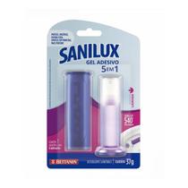 Gel Adesivo Para Sanitários Sanilux Óleos de Lavanda 5 em 1 Gel Adesivo Para Sanitários Sanilux Óleos de Lavanda 5 em 1