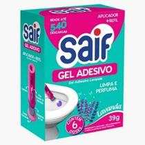 Gel Adesivo Sanitário 6 doses - Lavanda - Saif