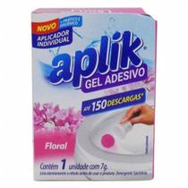 Gel Adesivo Sanitário Aplik 1 Adesivo-150 descargas - 6 em 1 -FLORAL