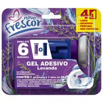 Gel Adesivo Sanitário Com Aplicador 38G 6 Aplicações Lavanda Prático Novo Frescor