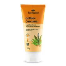 Gel Aloe Curcuma Multifuncional hidratante Corporal 100g Livealoe Gel Aloe Curcuma Multifuncional hidratante Corporal 100g Livealoe