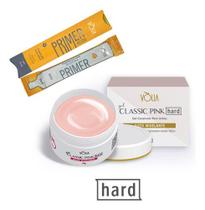 Gel Alongamento De Unha Classic Pink Hard 24g Volia + Primer