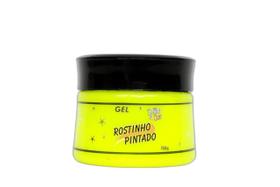 Gel Amarelo Limão Fluor Corpo E Cabelo 150G Carnaval Balada - Rostinho Pintado