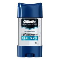 Gel Antitranspirante Gillette Cool Wave 113g, Pacote de 1