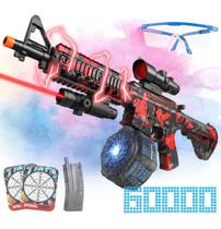 Gel Ball Blaster Herisona - Grande Alcance com Tambor de 60.000 Cartuchos