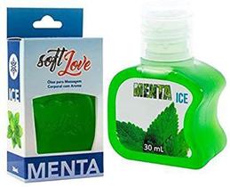 Gel beijável 30 ml - Sabor: Menta Térmico: ICE - Soft Love