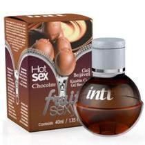 Gel beijável para massagem íntima Sabor Chocolate Fruit intt