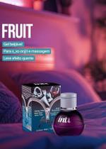 Gel beijável para oral esquenta fruit sexy tons vinho tinto 40ml intt cosméticos