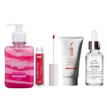 Gel Beijável Sweet Glow e Linp Tint Clareador Sérum íntimo