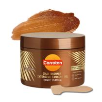 Gel bronzeador Carroten Gold Shimmer Intensive 150 mL com espátula Gel bronzeador Carroten Gold Shimmer Intensive 150 mL com espátula