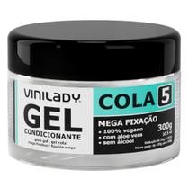 Gel Cabelo Pomada Fixador Cola Ultra Fixação Masculino 300g - Vini Lady