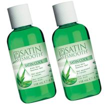 Gel calmante para a pele SATIN SMOOTH Satin Cool Aloe Vera, 120 ml, pacote com 2 Gel calmante para a pele SATIN SMOOTH Satin Cool Aloe Vera, 120 ml, pacote com 2