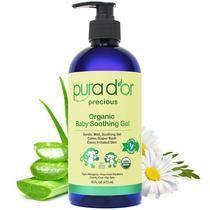 Gel calmante PURA D'OR Organic Baby 473 ml com aloe vera e óleos