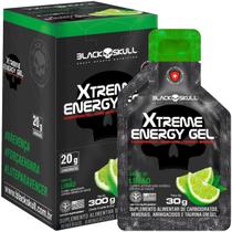 Gel Carboidrato Xtreme Energy Gel 10 Saches Limão Blackskull