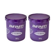 Gel Cera Infinity Hidratante 500G - Kit Com 2Un