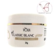 Gel Classic Blanc Glitter Volia 24g