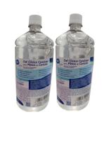 Gel Clínico Condutor Incolor Frasco de 1Kg - Kit com 2 Frascos