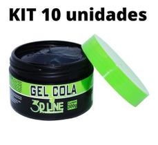 Gel Cola 3d Line 300g Kit Com 10 Unidades