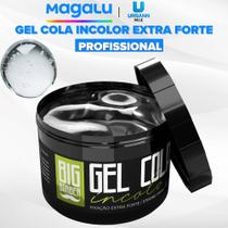 Gel Cola Big Barber 300g Incolor Fixação Extra Forte Profissional
