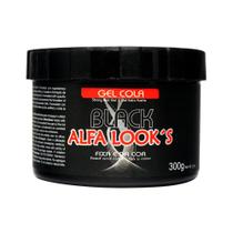 Gel Cola Black Fixa e da Cor 300g - Alfa Looks - Alfa looks