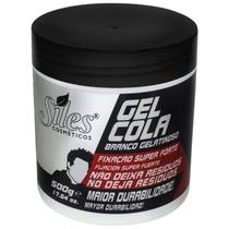 Gel Cola Branco Gelatinoso Super Forte Não Deixa Resíduo 500g C/3 Unidades - Silles