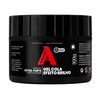 Gel cola efeito brilho com fixação extra forte - alfa look's 300g Gel cola efeito brilho com fixação extra forte - alfa look's 300g
