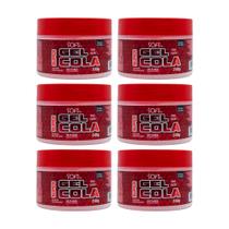Gel Cola Fixador Softfix Super 240g - Kit C/ 6un