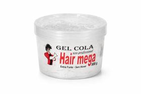 Gel Cola Hair Mega 500g Fixação Extra Forte Profissional