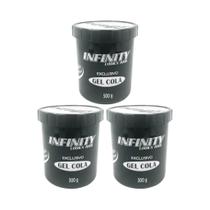 Gel Cola Infinity Exclusivo 500G - Kit Com 3Un