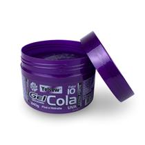 Gel Cola Siliconado Transparente Uva Fixa e Hidrata Cabelo Penteados Definição Prolongada Antifrizz 240g, Yelsew