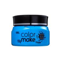 Gel Colorido Fluor Fluorescente Neon Colormake Vegano Cabelo e Corpo 150g Brilha na Luz Negra Maquiagem Artística Festa