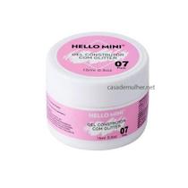 Gel Construtor Com Glitter Pink 07 15Ml Hello Mini Hj205-7
